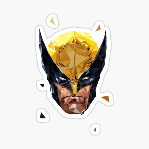 Polygon Hero Sticker