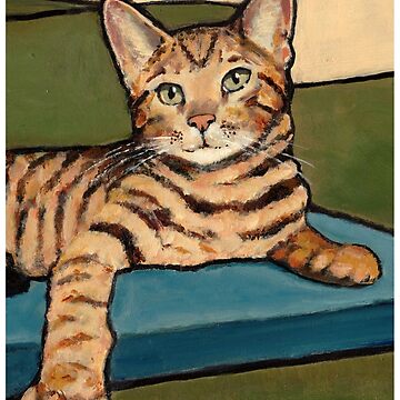 Original Watercolor Artwork 2024 Bengal Cat