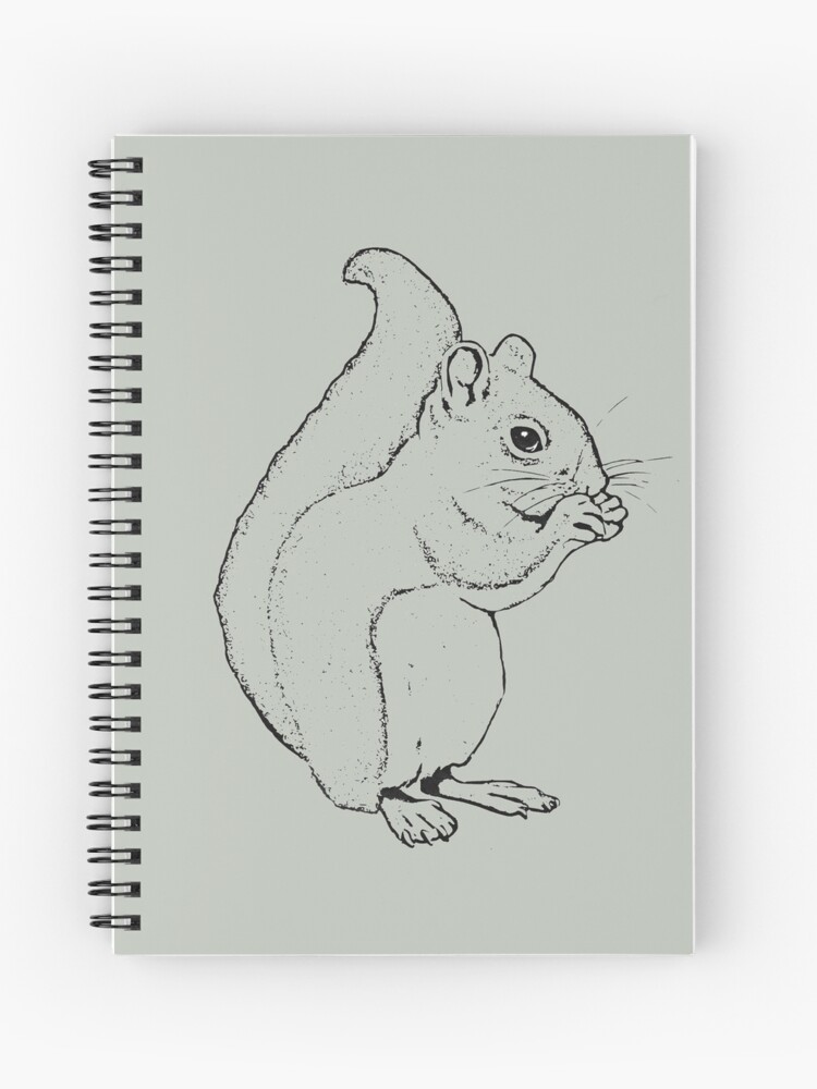 Libreta Dibujo de Ardilla A4 (8.5 x 11) 100 páginas - Cuaderno para amantes  de las ardillas - Libreta para adultos y niños - Libretas de animales