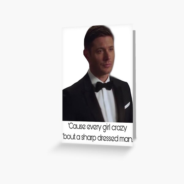 Sharp Dressed Greeting Cards for Sale Redbubble