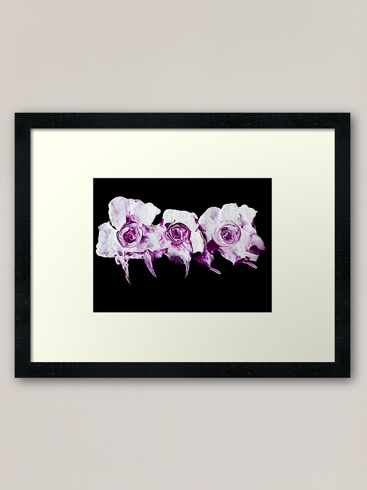 Alternate view of roses are ... purple Framed Art Print