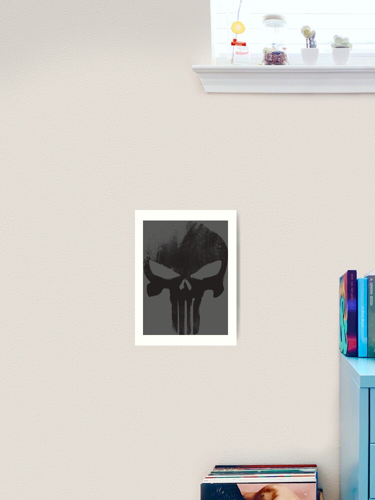 Thumbnail 2 of 3, Art Print, Black Skull designed and sold by ChristosEllinas.