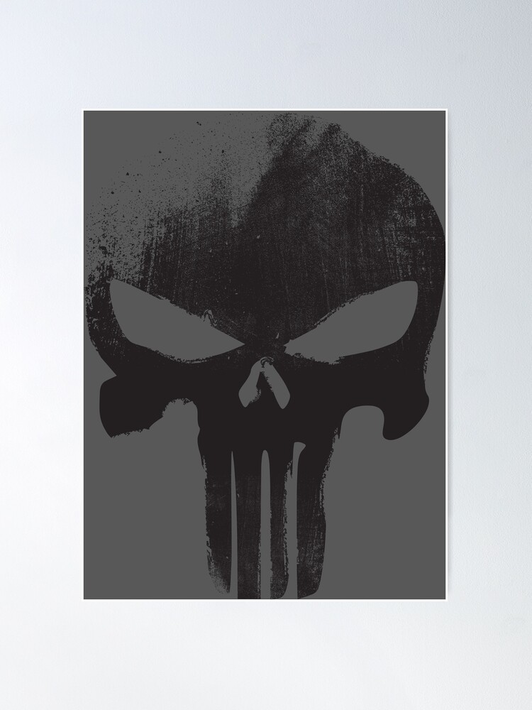 Alternate view of Black Skull Poster