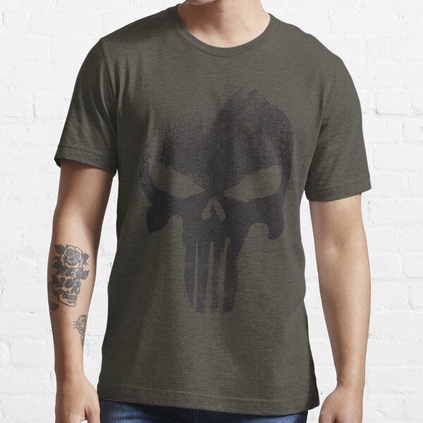 black-skull-essential-t-shirt