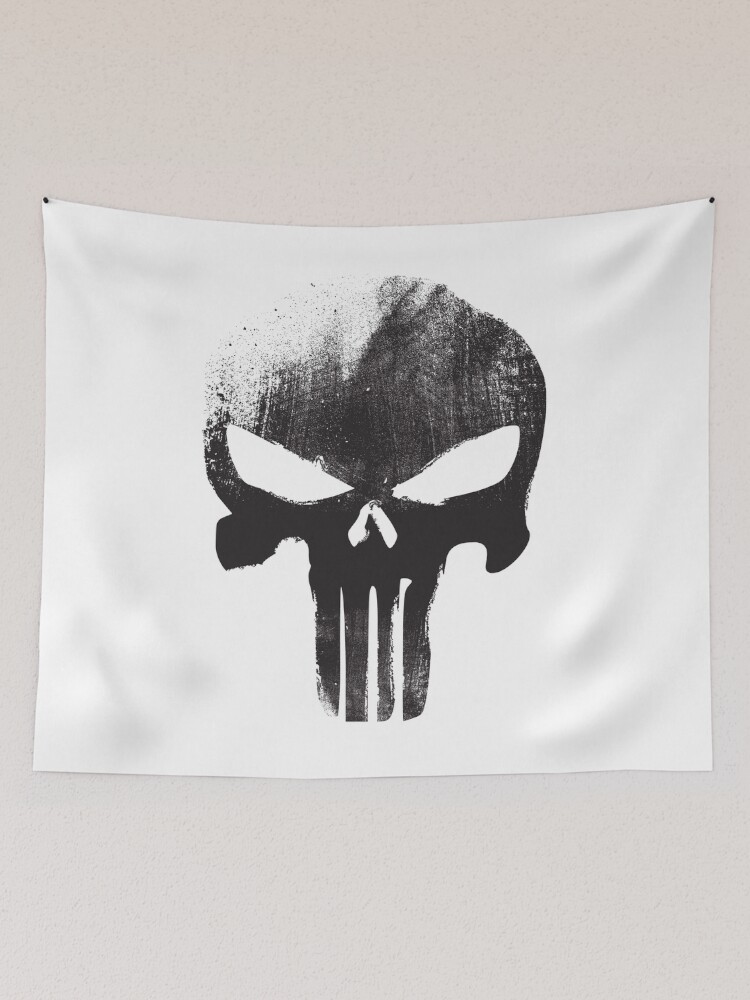 Thumbnail 2 of 3, Tapestry, Black Skull designed and sold by ChristosEllinas.