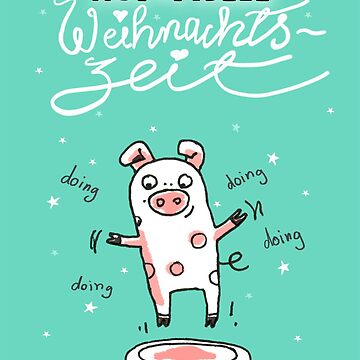 Vorschaubild zum Design Trampolinschweinchen - Eine HOPSFIDELE Weihnachtszeit von Judith Ganter