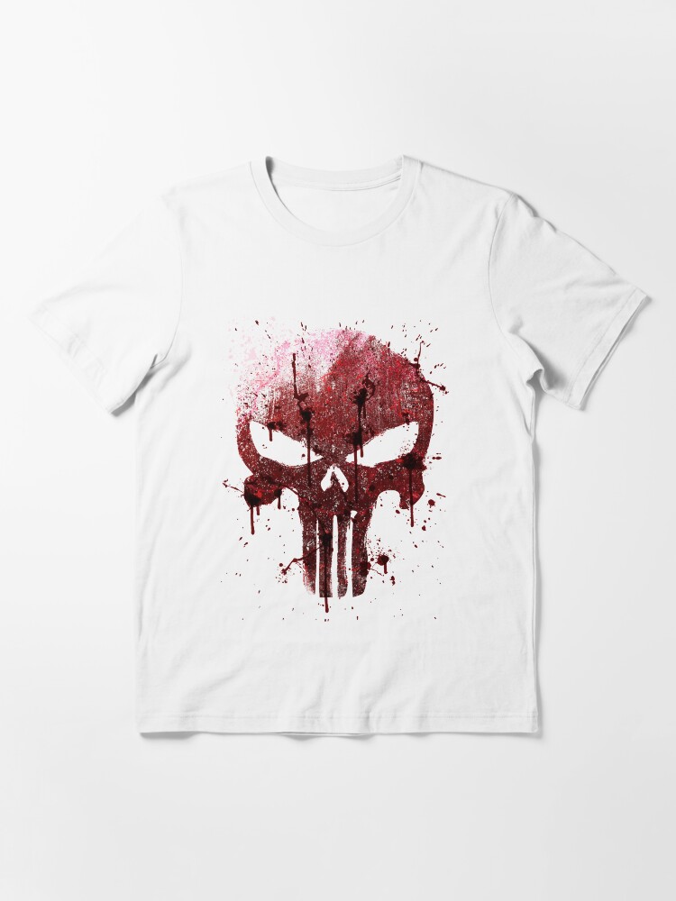 Thumbnail 2 of 7, Essential T-Shirt, Red Skull designed and sold by Dum Design.