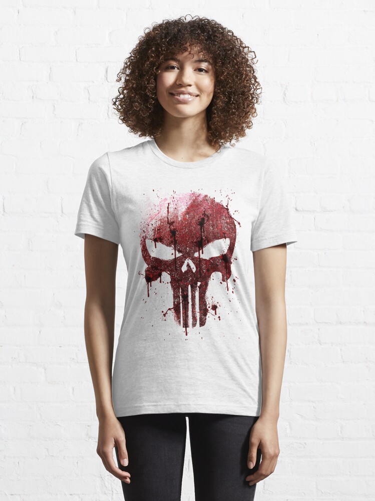 Thumbnail 6 of 7, Essential T-Shirt, Red Skull designed and sold by Dum Design.
