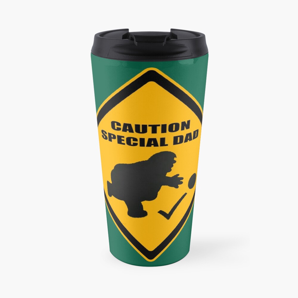 Caution - Special Dad at Play Travel Mug