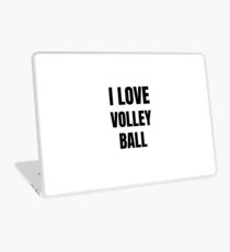 I Love Volleyball Funny Gift Idea Laptop Skin