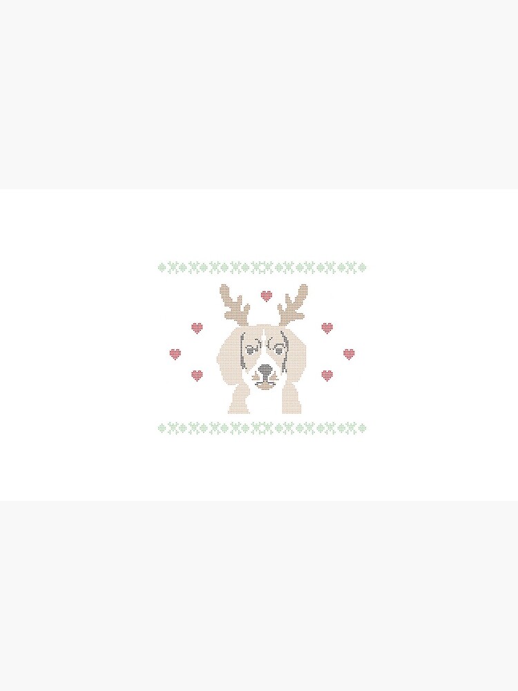 Beagle With Reindeer Ears: Cute Christmas T-Shirt For Dog Lovers by Dogvills
