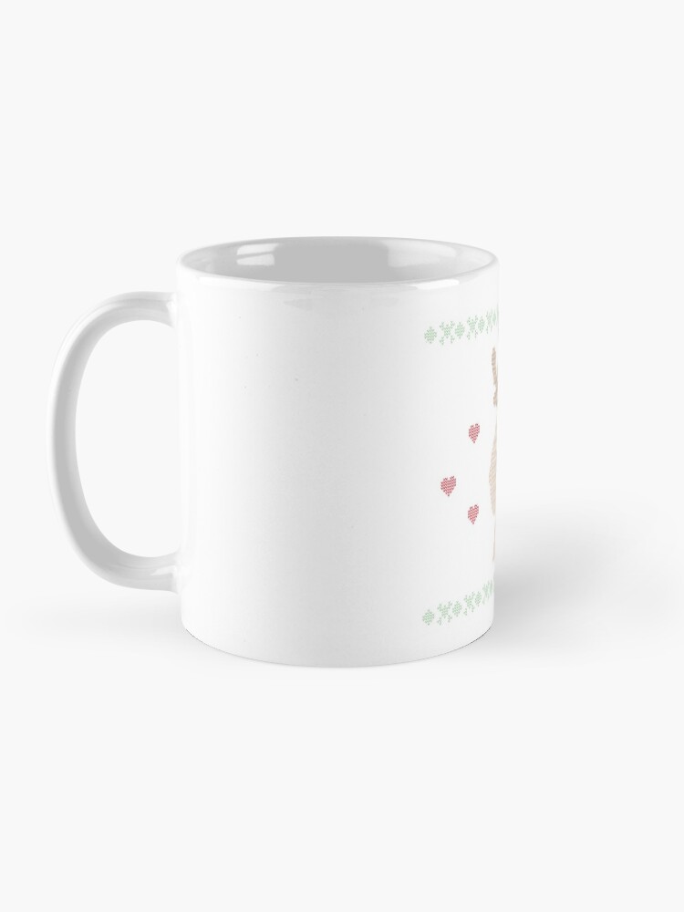 Alternate view of Beagle With Reindeer Ears: Cute Christmas T-Shirt For Dog Lovers Mug