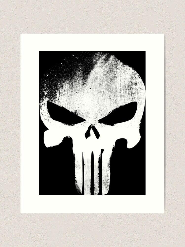 Alternate view of White Skull Art Print
