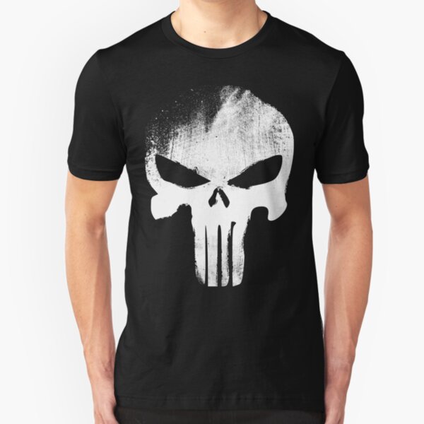 White Skull Slim Fit T-Shirt