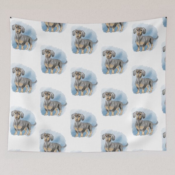 Item preview, Cute happy Dacshund illustration designed and sold by Matt Corrigan.