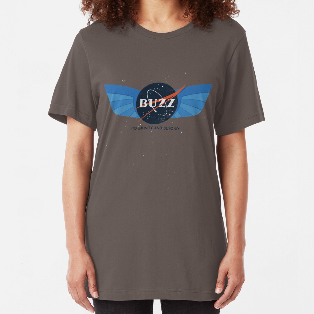 Buzz Nasa Logo Slim Fit T-Shirt