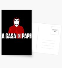 la casa de papel Postcards