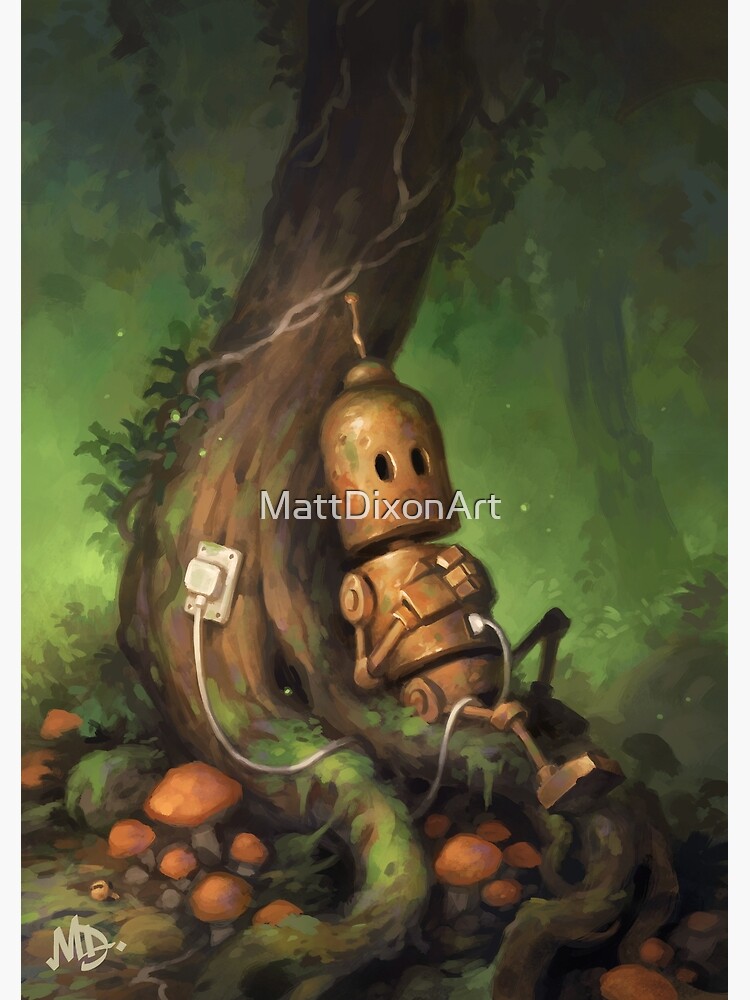 Thumbnail 2 of 2, Postcard, Charging designed and sold by MattDixonArt.