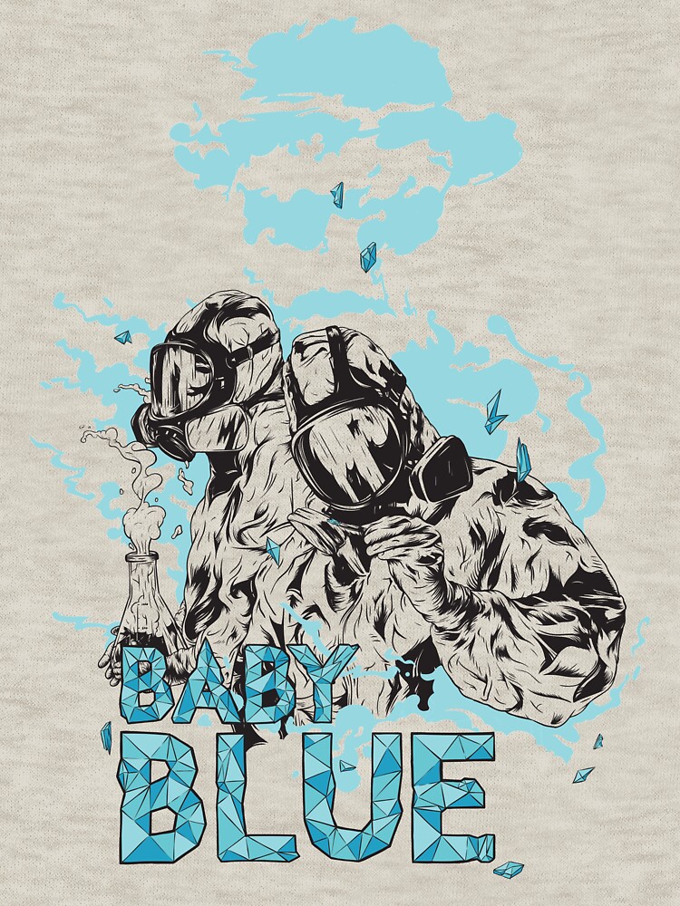 Thumbnail 7 of 7, Pullover Sweatshirt, Baby Blue! designed and sold by ChristosEllinas.