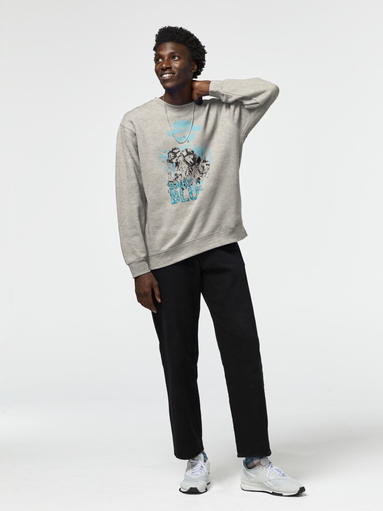 Thumbnail 3 of 7, Pullover Sweatshirt, Baby Blue! designed and sold by ChristosEllinas.
