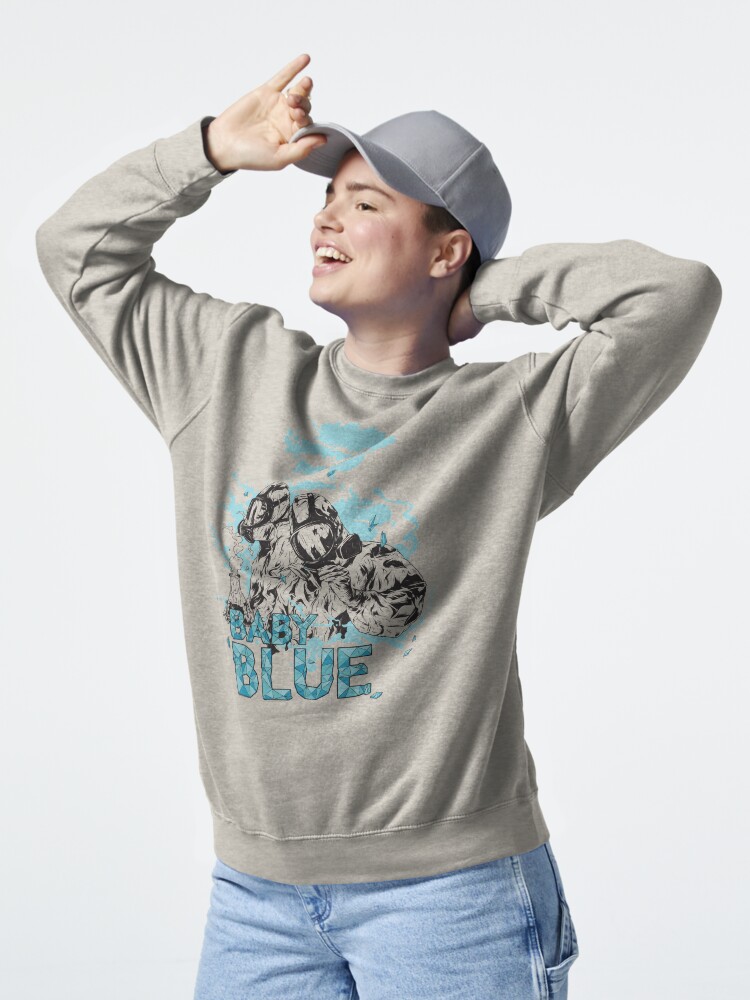 Thumbnail 5 of 7, Pullover Sweatshirt, Baby Blue! designed and sold by ChristosEllinas.