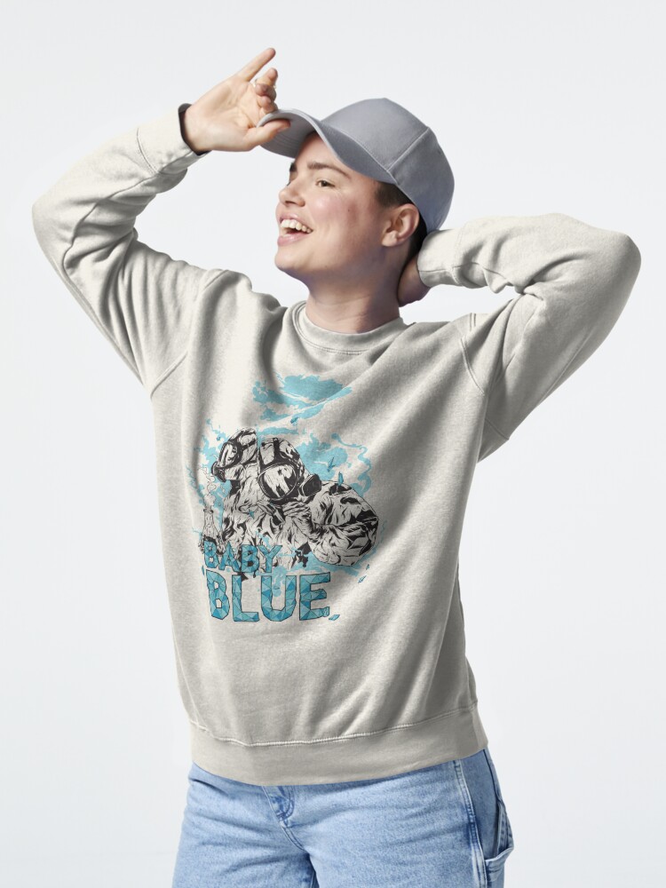 Pullover Sweatshirt, Baby Blue! designed and sold by Dum Design