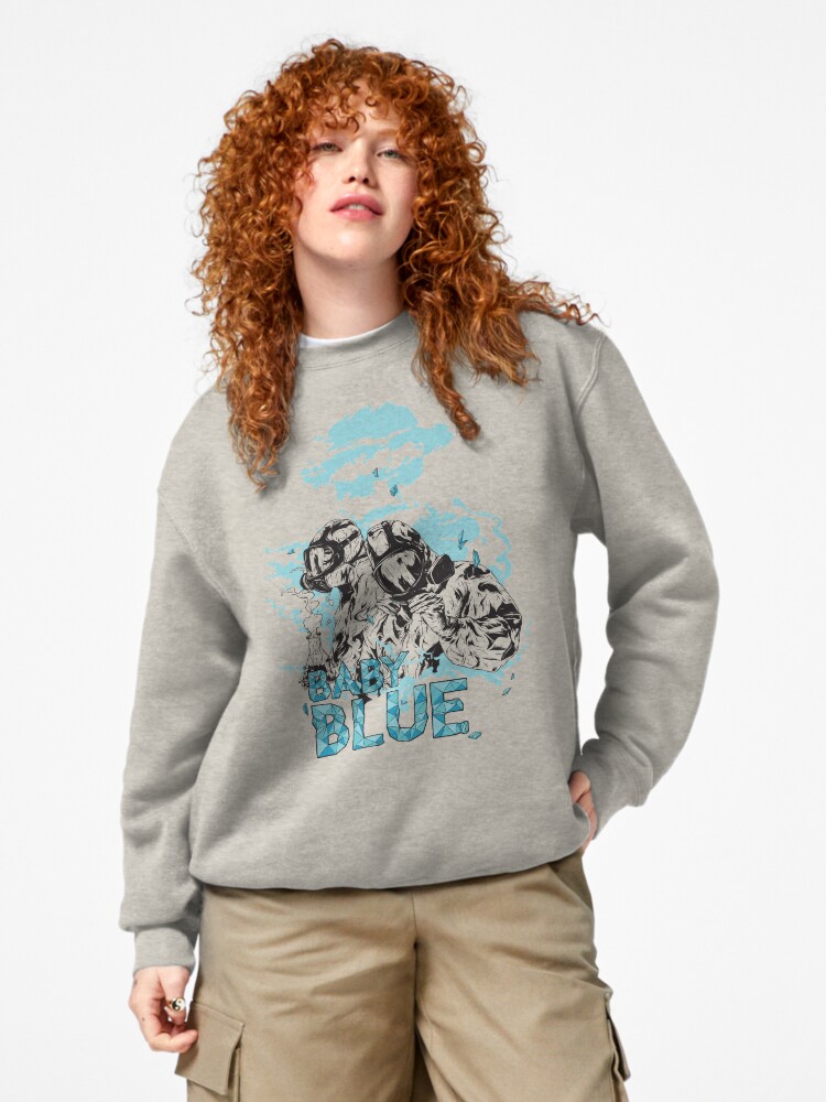 Thumbnail 4 of 7, Pullover Sweatshirt, Baby Blue! designed and sold by ChristosEllinas.