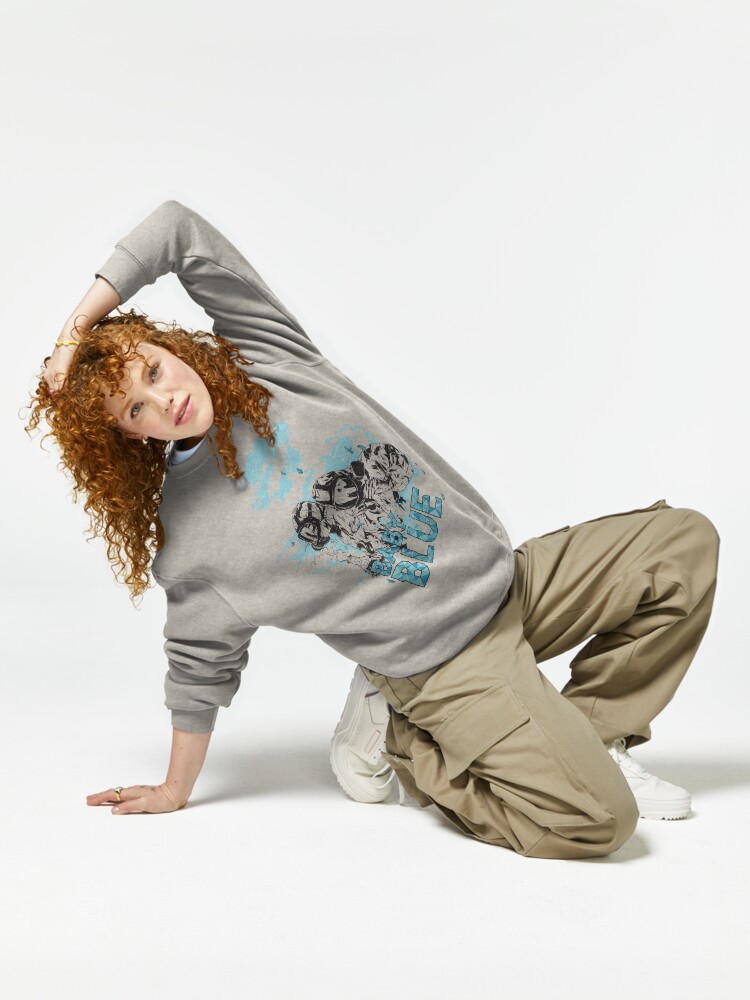 Thumbnail 6 of 7, Pullover Sweatshirt, Baby Blue! designed and sold by ChristosEllinas.