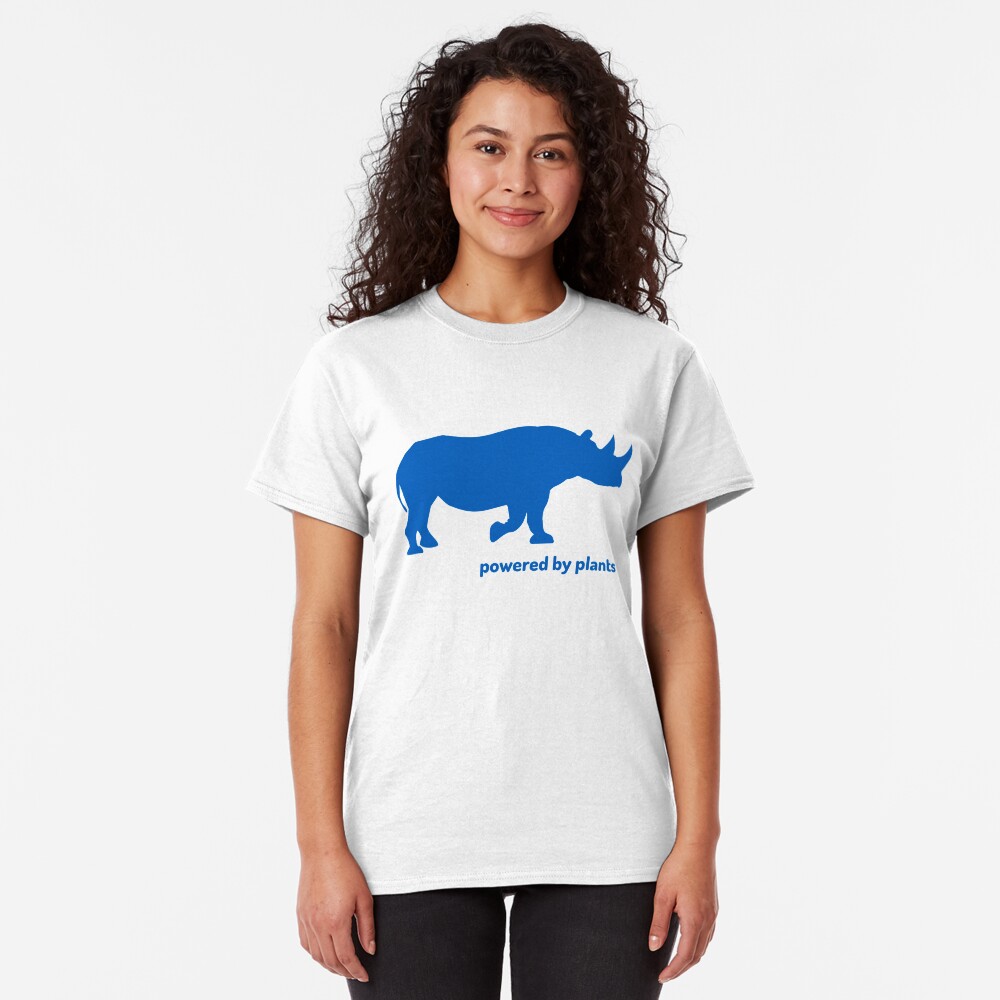 rhino powered by plants Classic T-Shirt