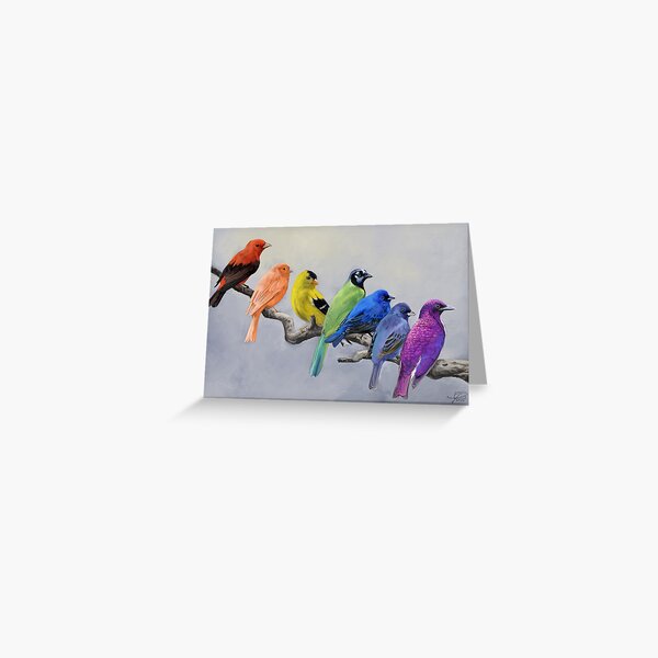 Birds of all Colors Greeting Card