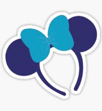 blue ears Sticker