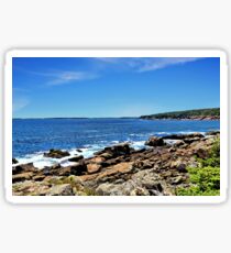 Coastline At Otter Point 5 - Acadia National Park Sticker