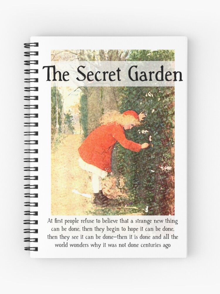 The Secret Garden Frances Hodgson Burnett Artwork Quote Spiral