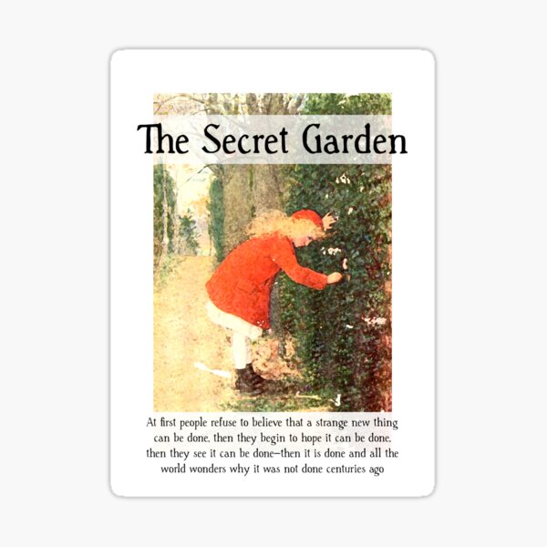 Aperçu de l'œuvre Le jardin secret, Frances Hodgson Burnett Citation de l'œuvre créée et vendue par Rebel Misfits.