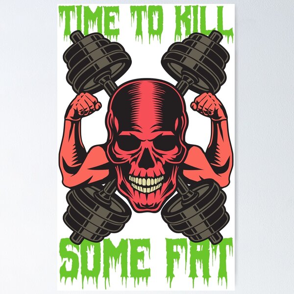 Gym Keychain SKULL Workout Gifts FATAL 40 · Bodybuilding Gift