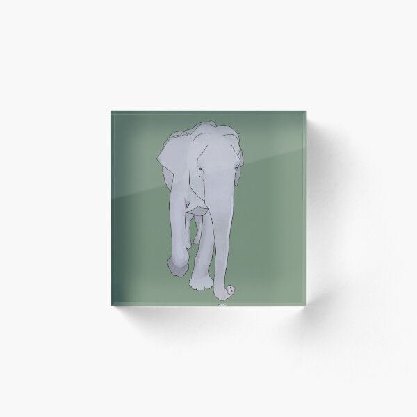 elephant Acrylic Block