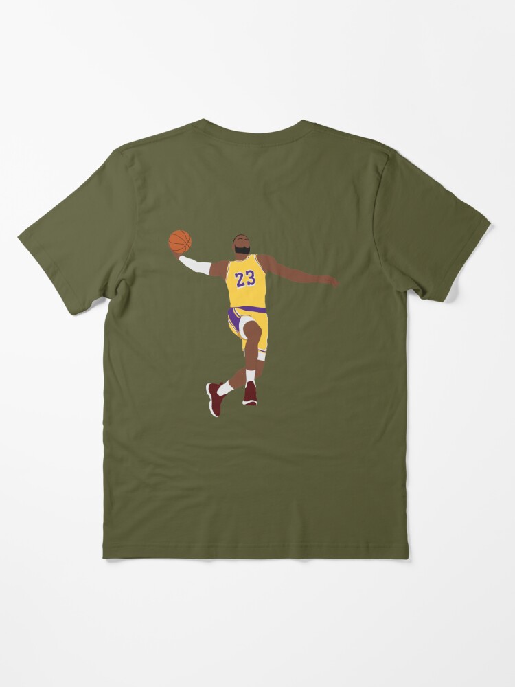 Lebron James T-ShirtLebron James Dunking 6 Lakers Essential T-Shirt for  Sale by GravaLamb