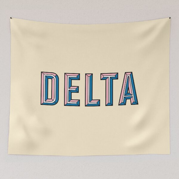 Item preview, Delta- Pale Pink & Cobalt designed and sold by Maceym13.