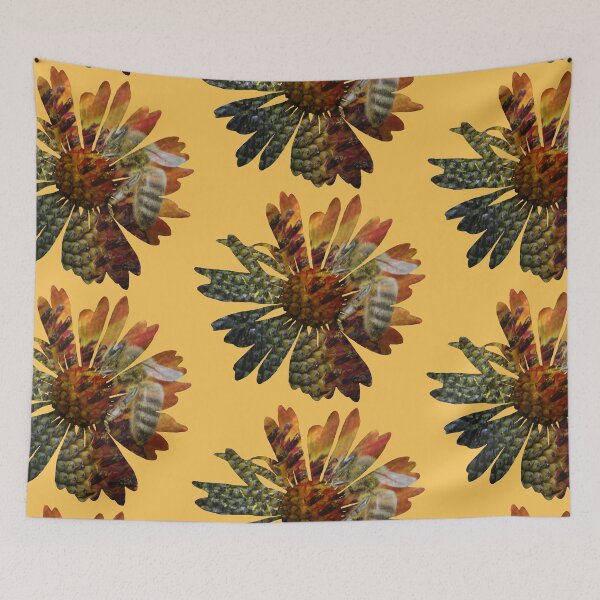Item preview, Picture in picture - flower with a bee designed and sold by rhnaturestyles.