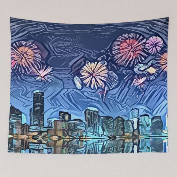 Item preview, Houston Skyline Fireworks Show - Style: Dream designed and sold by CELLAR-D00R.