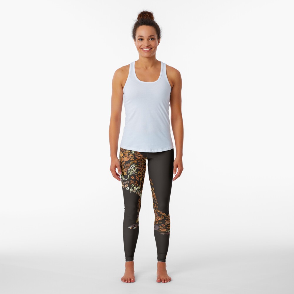 The Fox Leaves at Midnight Leggings
