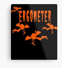 Rowing Halloween Ergometer Metal Print