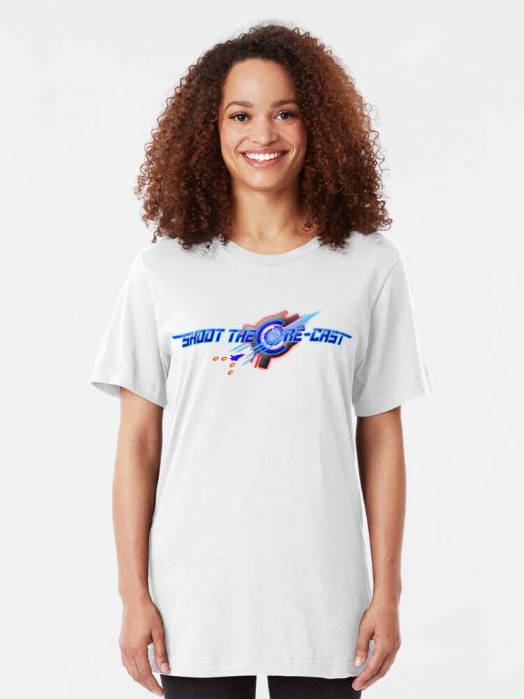 Alternate view of Shoot the Core-cast Podcast Slim Fit T-Shirt