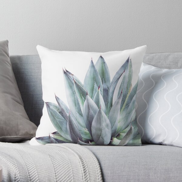 Agave Plant Throw Pillow