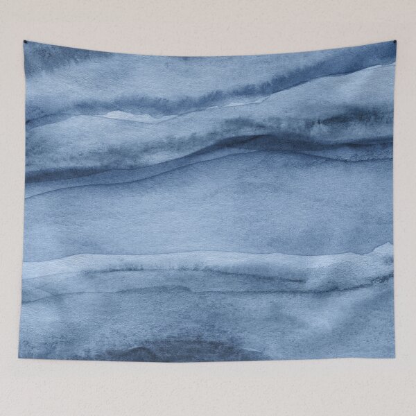 Item preview, Agate Pattern in Indigo Blue designed and sold by blueskywhimsy.