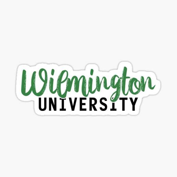 "Wilmington University" Sticker for Sale by mynameisliana Redbubble