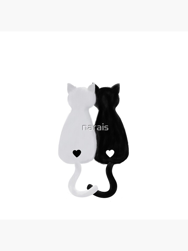 black cat white cat yin yang