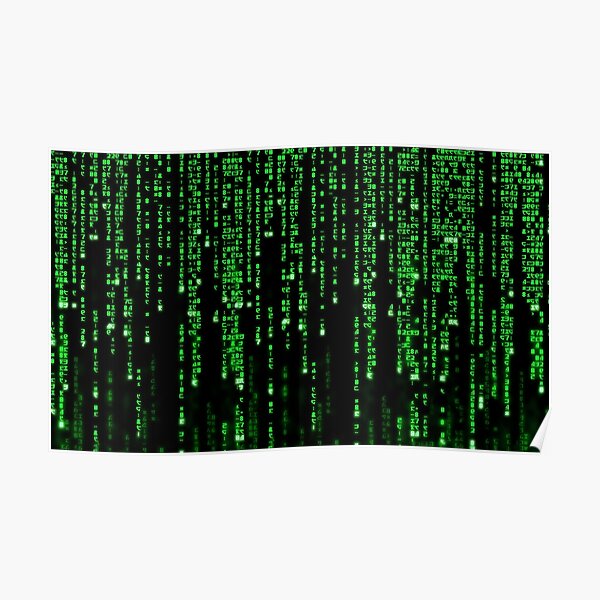 Code binaire - Le programme Matrix Poster