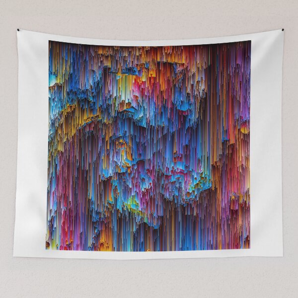 Item preview, Pixel sort art / Glitch art / Abstract rain designed and sold by Kavurmija.