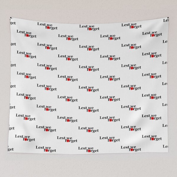 Item preview, Lest We Forget designed and sold by CoolYule.